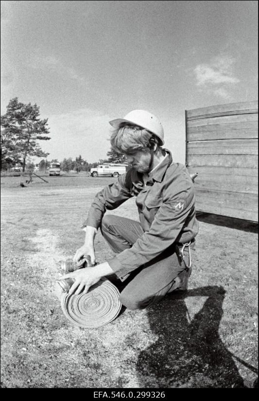 Tuletõrjeõppus Haapsalus.