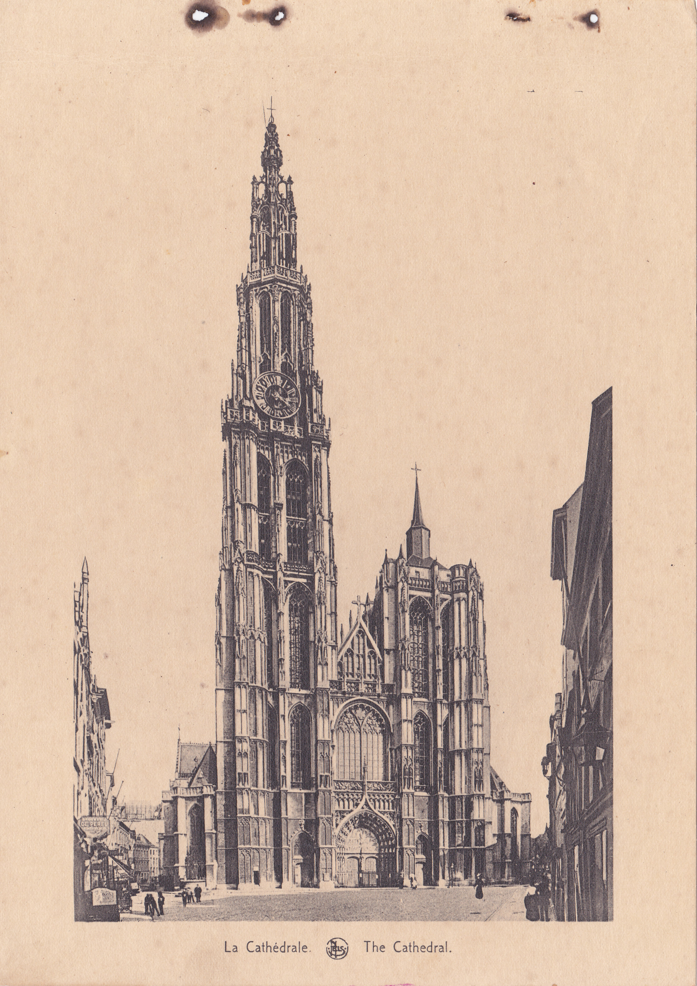 Antuérpia, Bélgica, inicio do Sec. XX, La Cathédrale, Arquivo de Villa Maria, Angra do Heroísmo, Açores. - lang