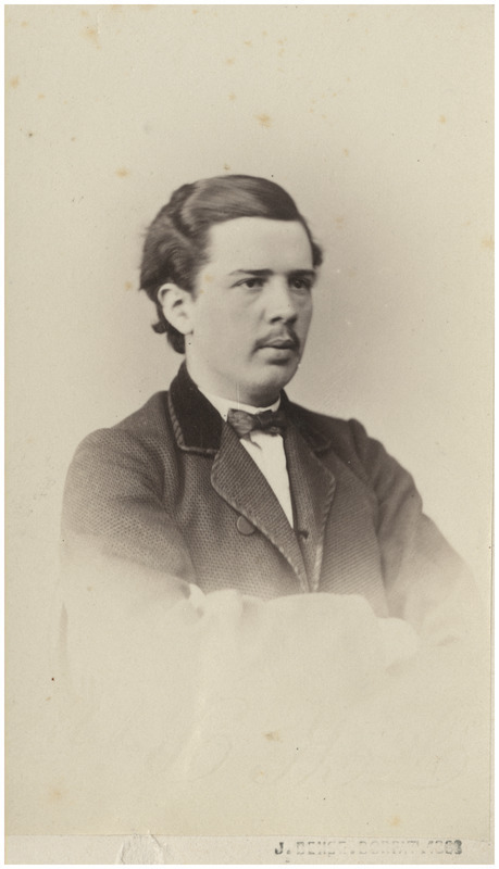 Korporatsioon "Estonia" liige Wilhelm Hörschelmann, portreefoto