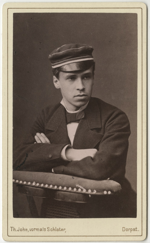 Korporatsioon "Estonia" liige Paul von Mühlendahl, portreefoto