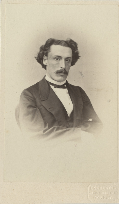 Korporatsioon "Estonia" liige Alexander Stillmark, portreefoto