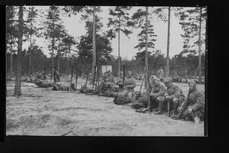 Vabadussõda. Taani vabatahtlike kompanii Pääskülas enne lahkumist kodumaale.