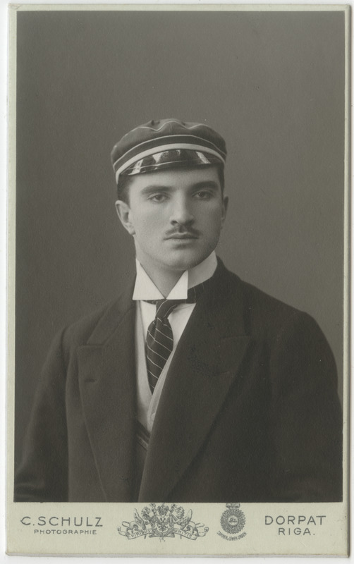 Korporatsioon "Estonia" liige Walter Assmuth, portreefoto