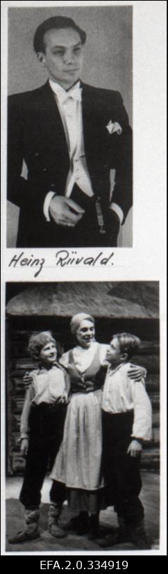 Eestlased paguluses. Ülemisel fotol näitleja ja laulja Heinz Riivald.