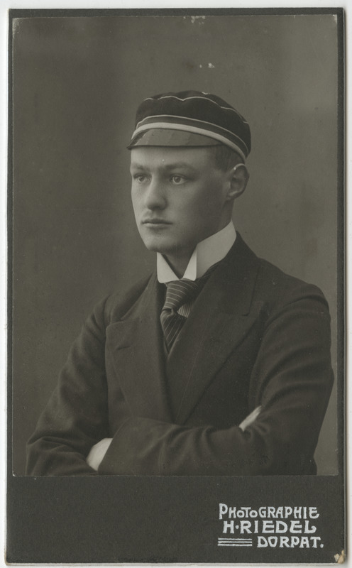 Korporatsiooni "Livonia" liige Hamilkar Fölkersahm, portreefoto