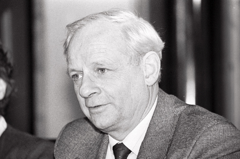 Rootsi parlamendi peasekretär Gunnar Grensfors A. Rüütli vastuvõtul Kadriorus.