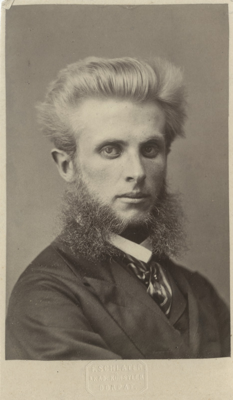 Korporatsioon "Estonia" liige Richard Zoepffel, portreefoto