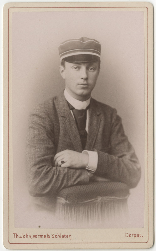 Korporatsioon "Estonia" liige Friedrich Freymuth, portreefoto