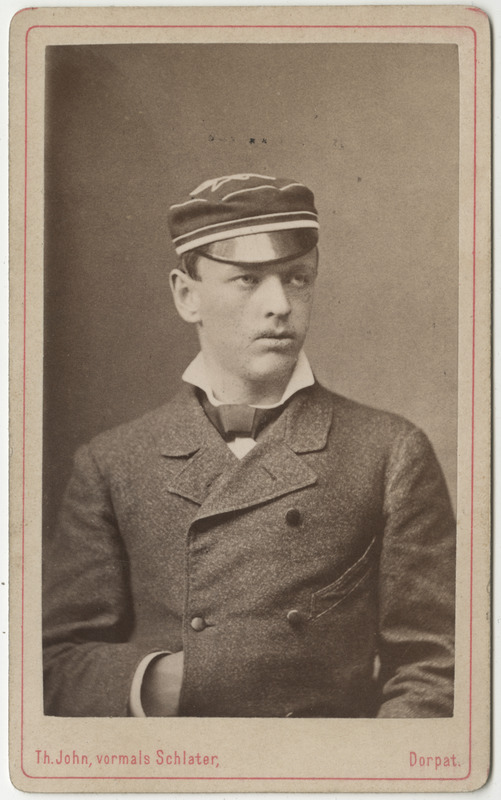 Korporatsioon "Estonia" liige Karl Eichhorn, portreefoto