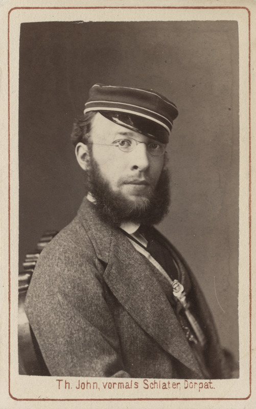 Korporatsioon "Estonia" liige parun Harald Toll, portreefoto