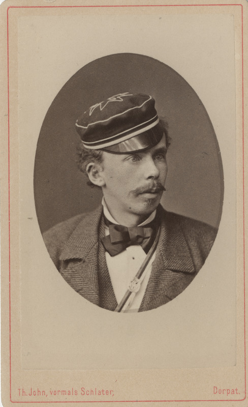 Korporatsiooni "Livonia" liige Eugen von Zellinsky, portreefoto