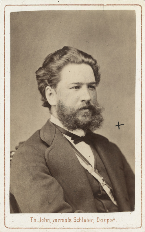 Korporatsioon "Estonia" liige Adolf Bergmann, portreefoto