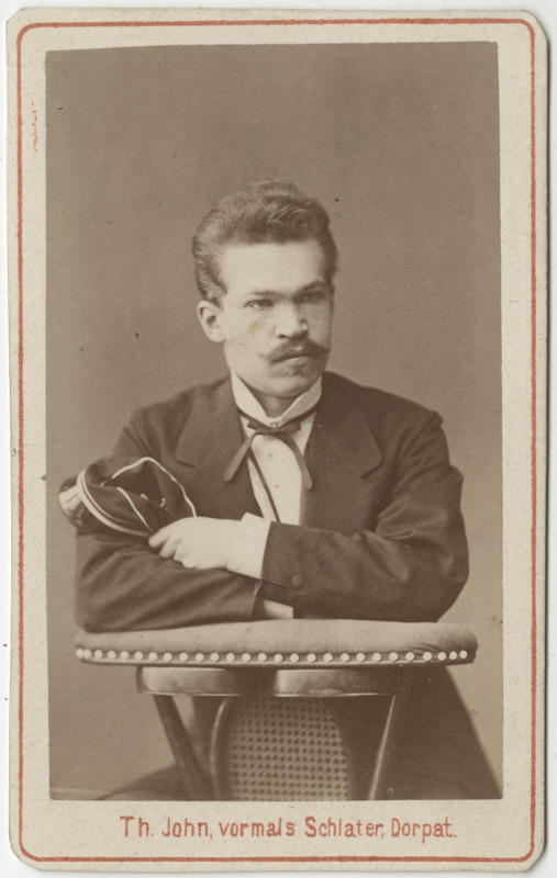 Korporatsioon "Estonia" liige Alexander Paulsen, portreefoto