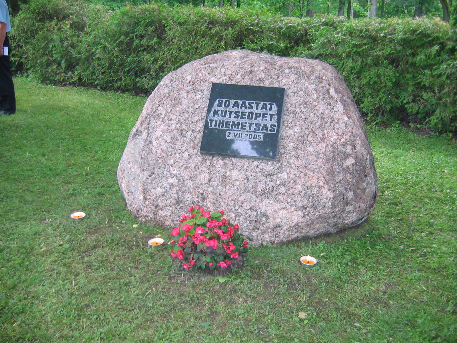 Memorial stone Tihemetsas