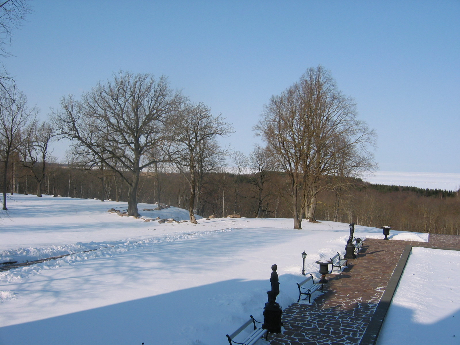 Winter view in Kalvi Manor