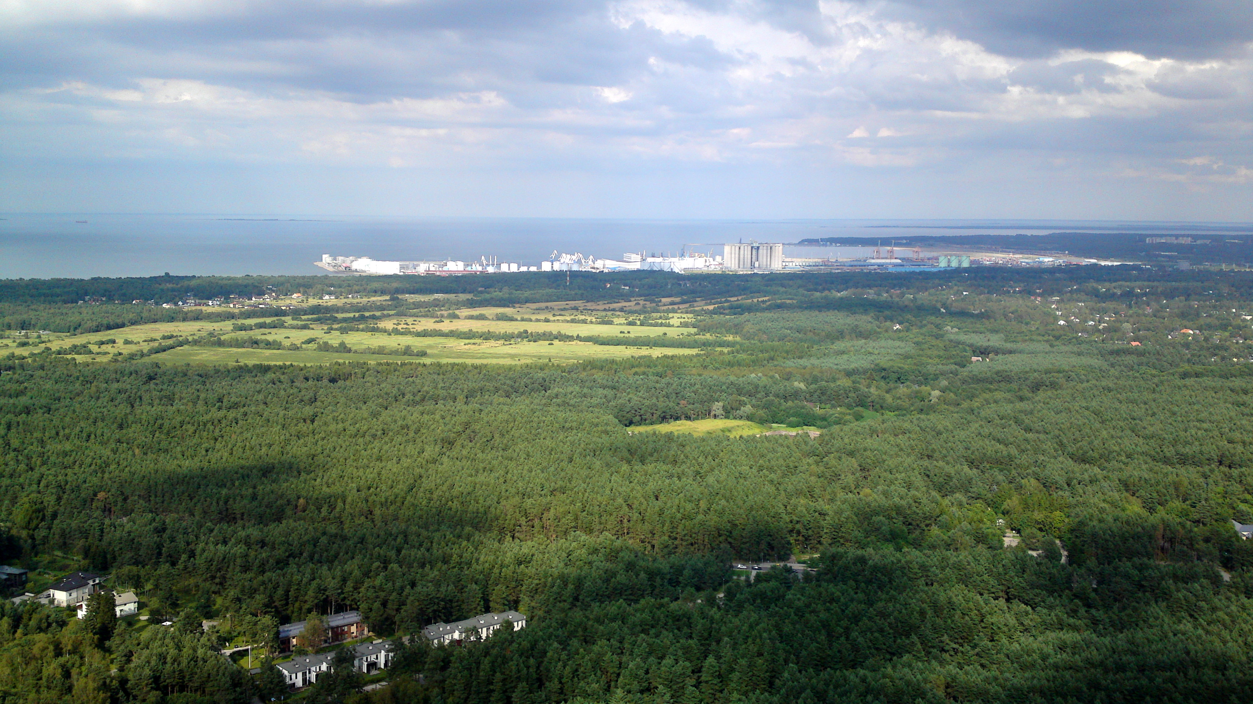 View from Teletorn to Muuga port