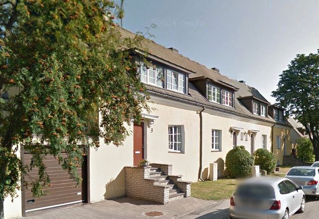 Korterelamud Tallinnas Kõrre tn, tänavavaade. Arhitektid Herbert Johanson ja Eugen Habermann rephoto