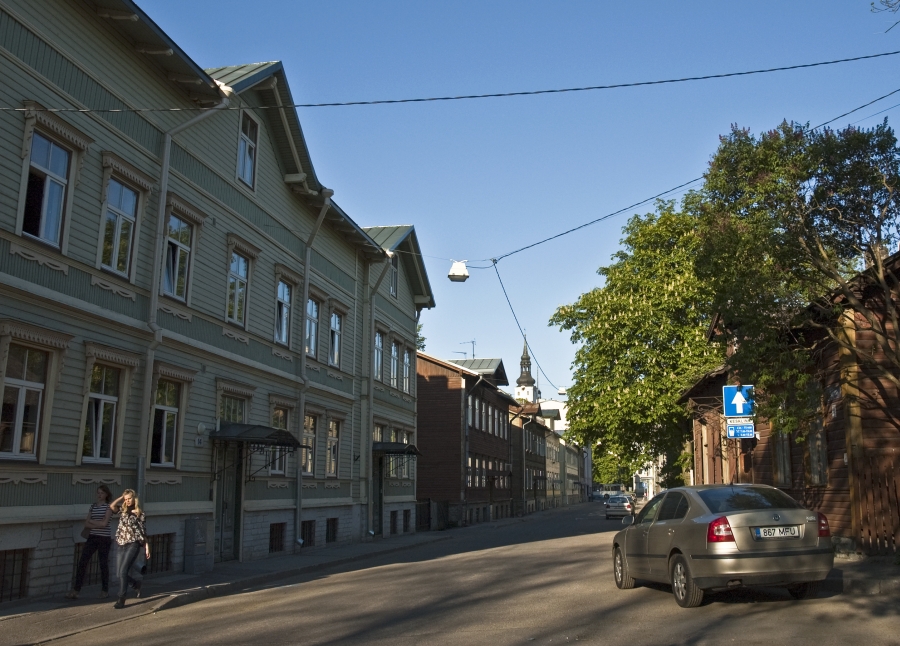 Kelmiküla, Sügise ja Suve tänava ristmik, vaade Toompea suunas. rephoto