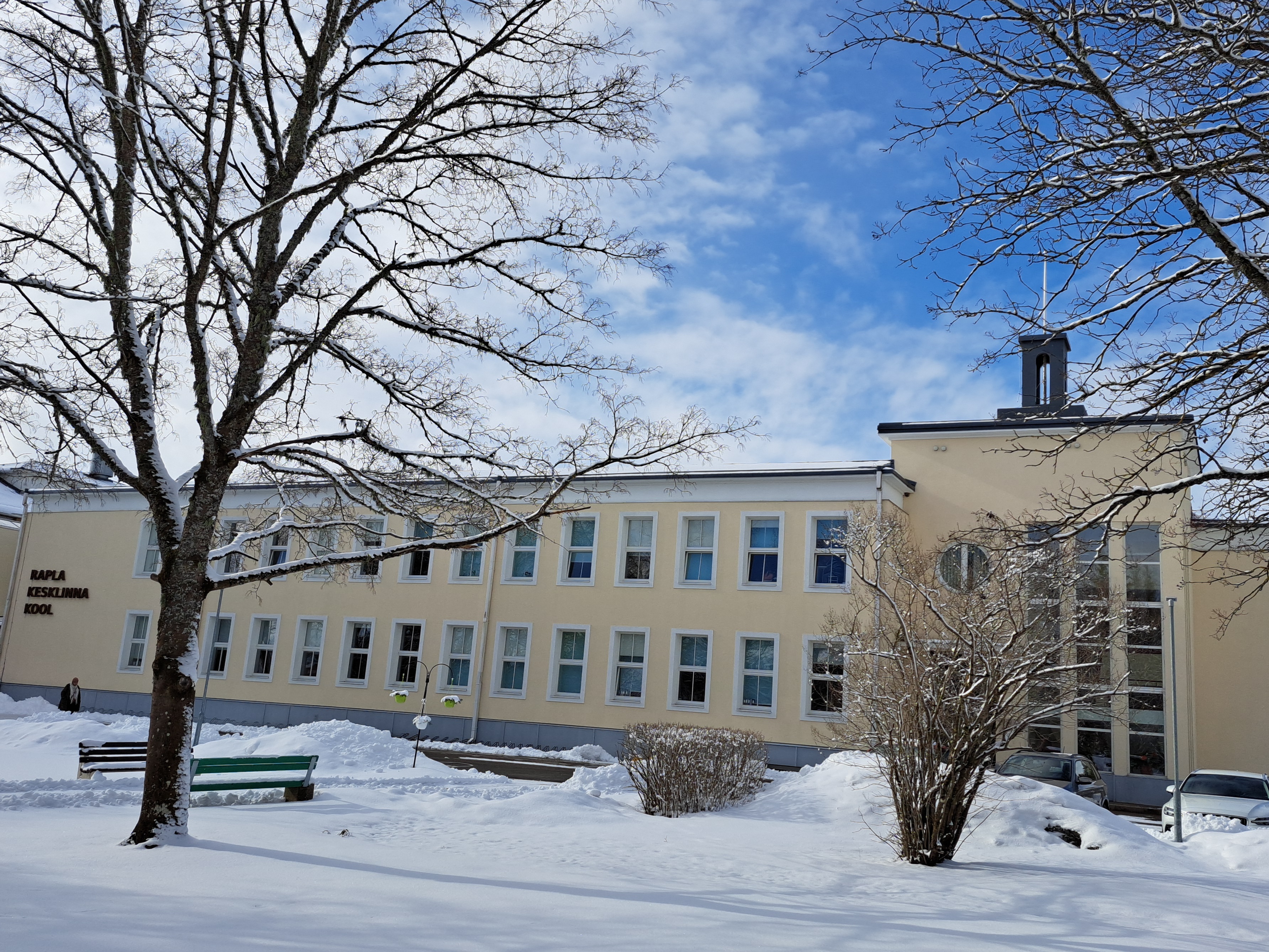 Rapla Secondary School buildings rephoto