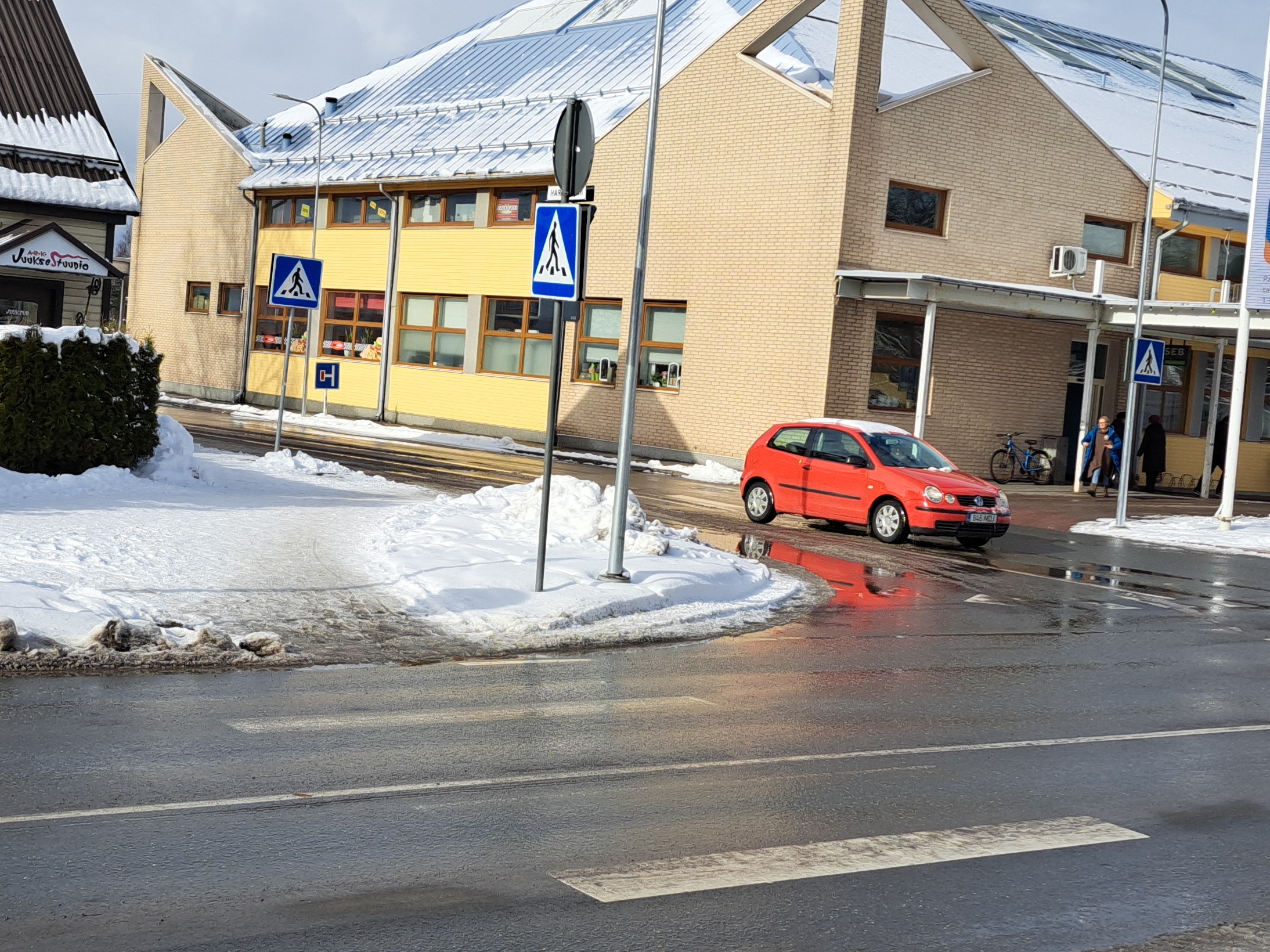 Rapla, view on Education Street rephoto