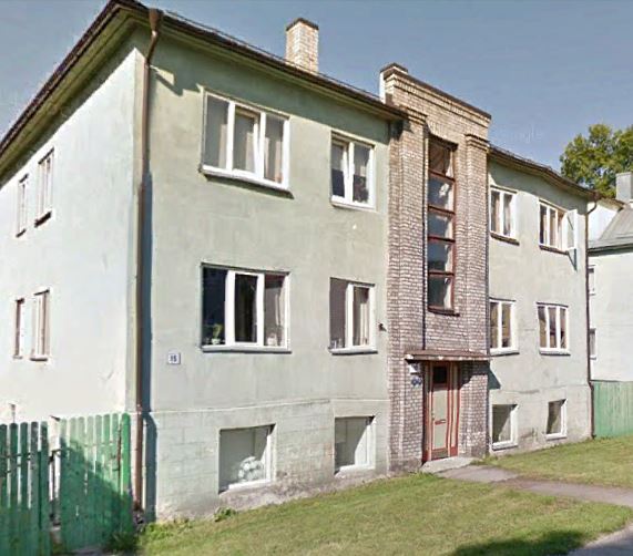 Tallinna-tüüpi korterelamu Roo 15, vaade hoonele. Arhitekt Karl Tarvas rephoto
