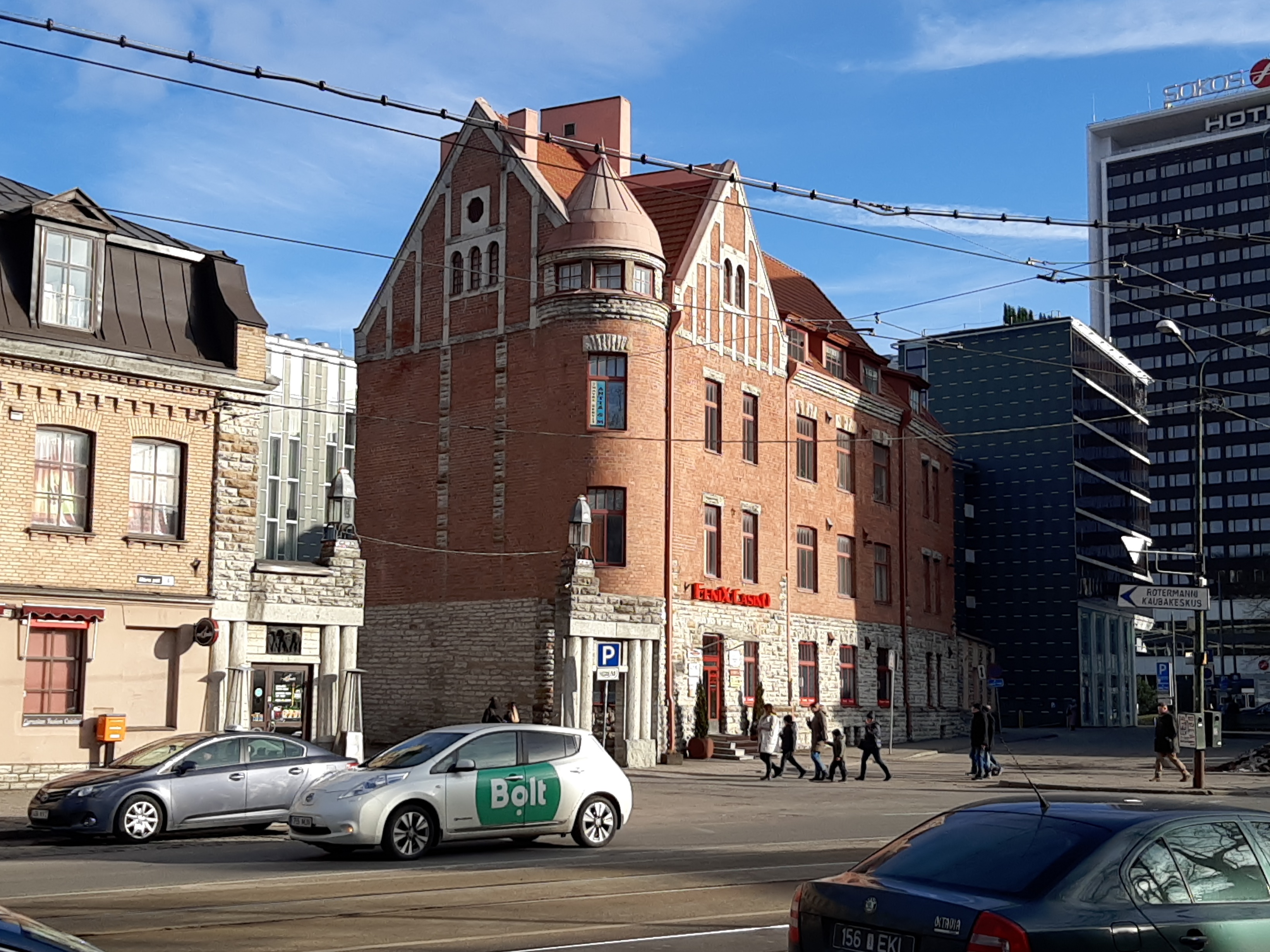 Tallinn. Rotermann houses at the beginning of the sea road rephoto
