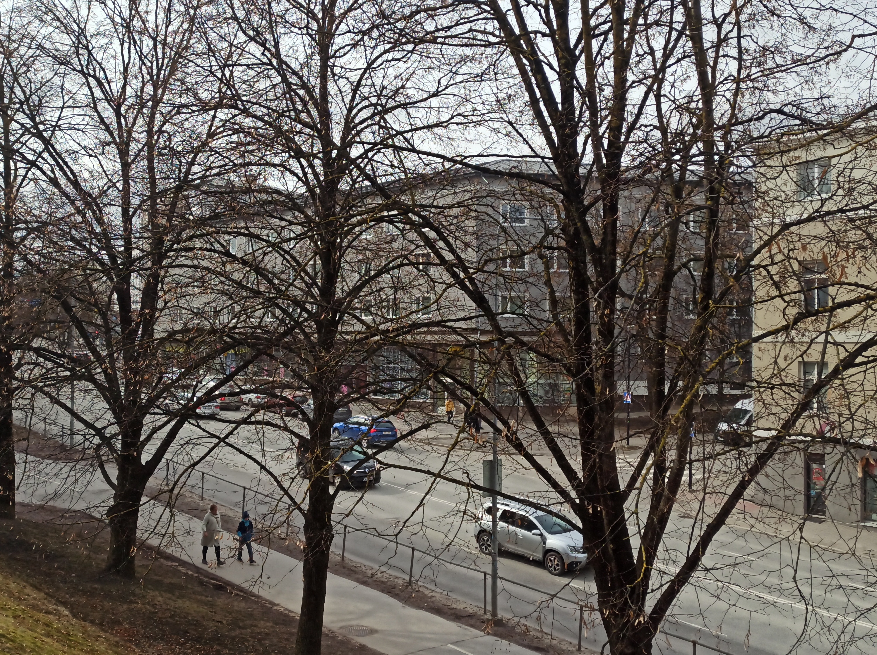 Tartus Riia tänaval ehitatavad elamud. rephoto