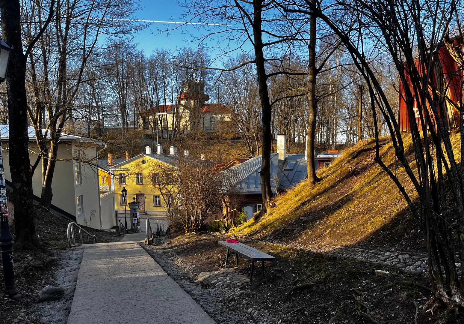 Vallikraavi tänav ja Tartu Tähetorn Senffi mäelt rephoto