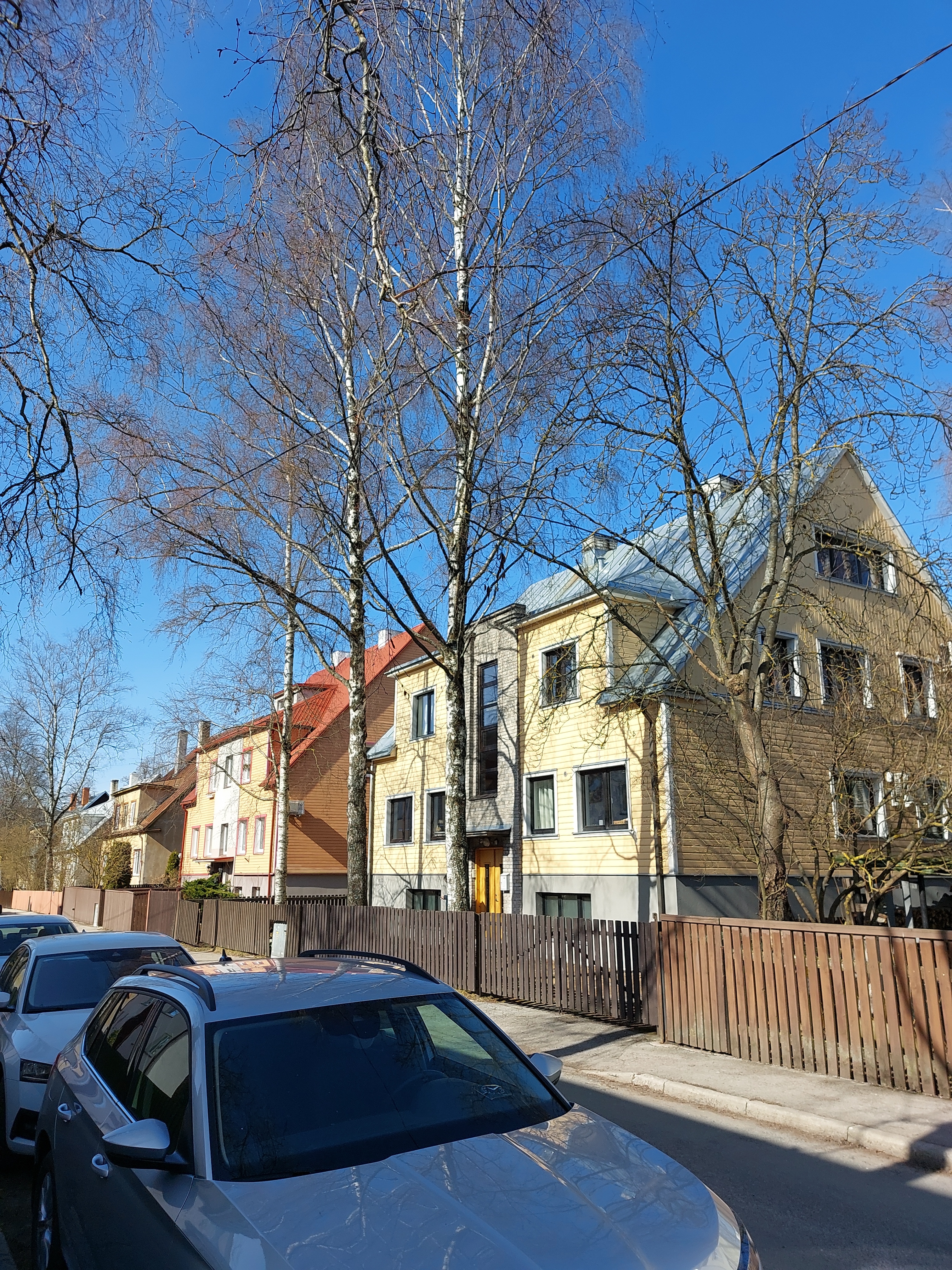 Tüüpelamud Tallinnas Taime tn, tänavakülje hoonestus. Arhitekt Karl Tarvas rephoto