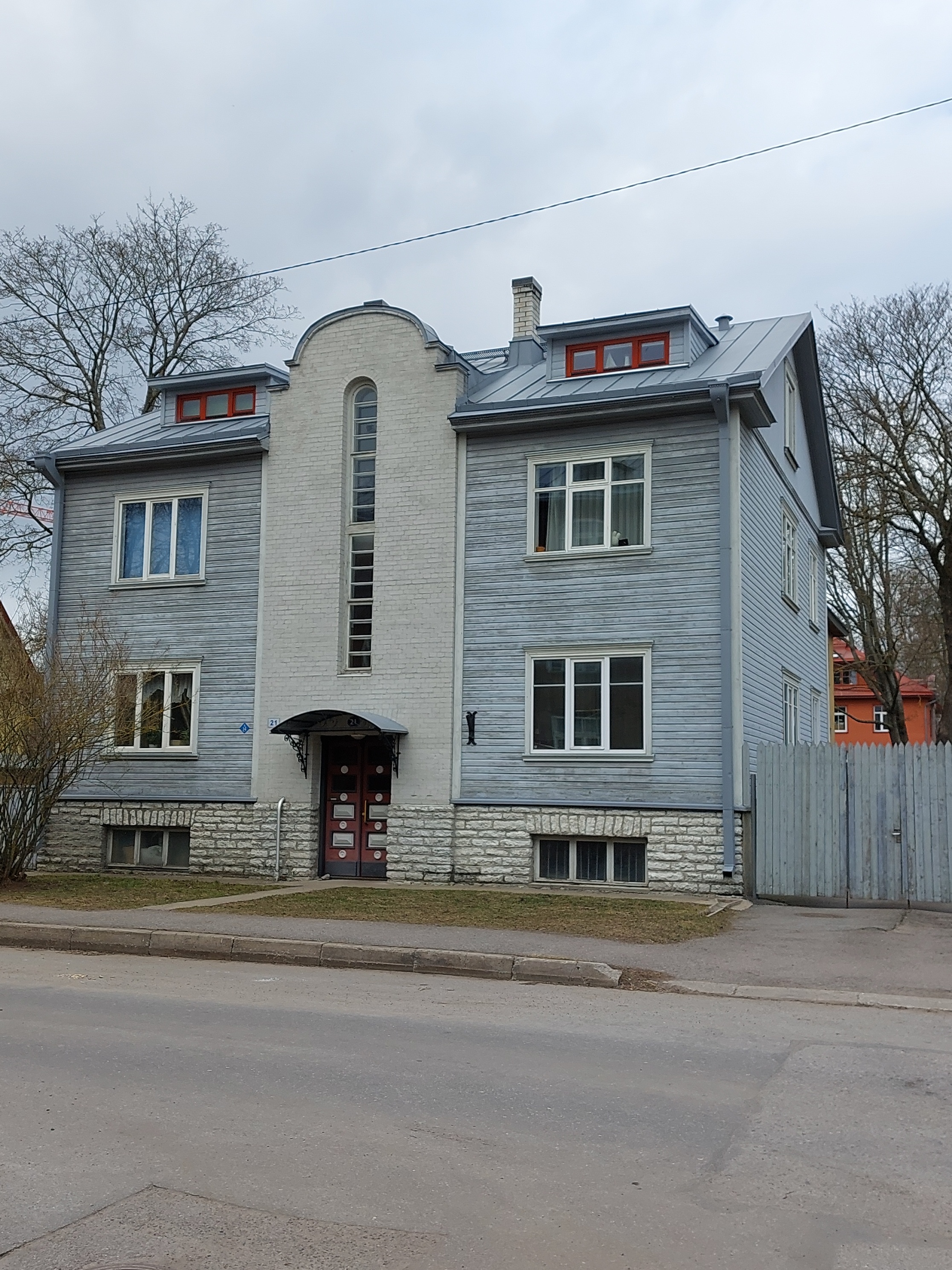 The house where in 1946-1964 Villem Kapp Harju county lived in Tallinn Kungla 21 rephoto