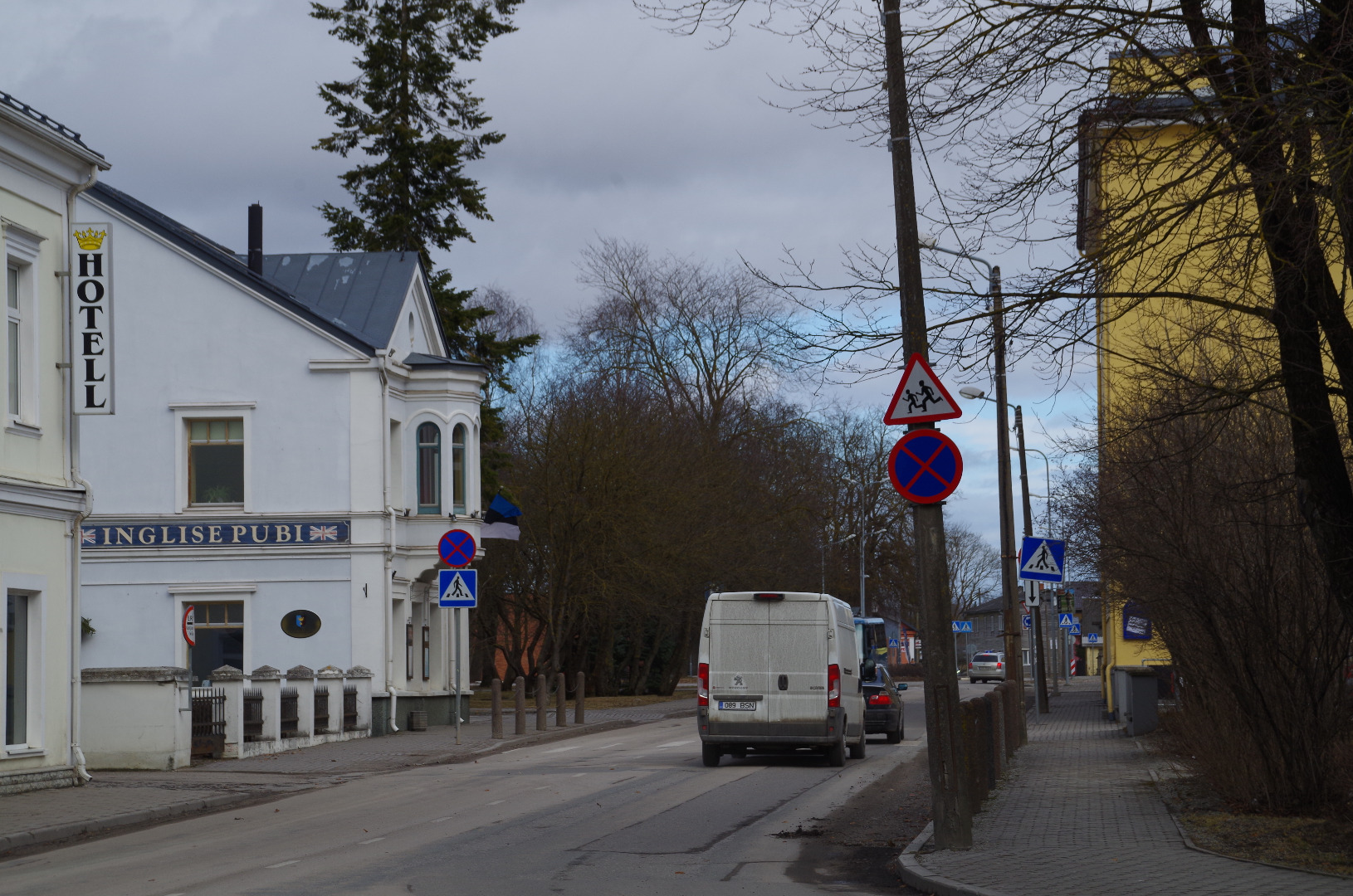 Rakvere. View Lada from the street towards the east of Tallinn rephoto