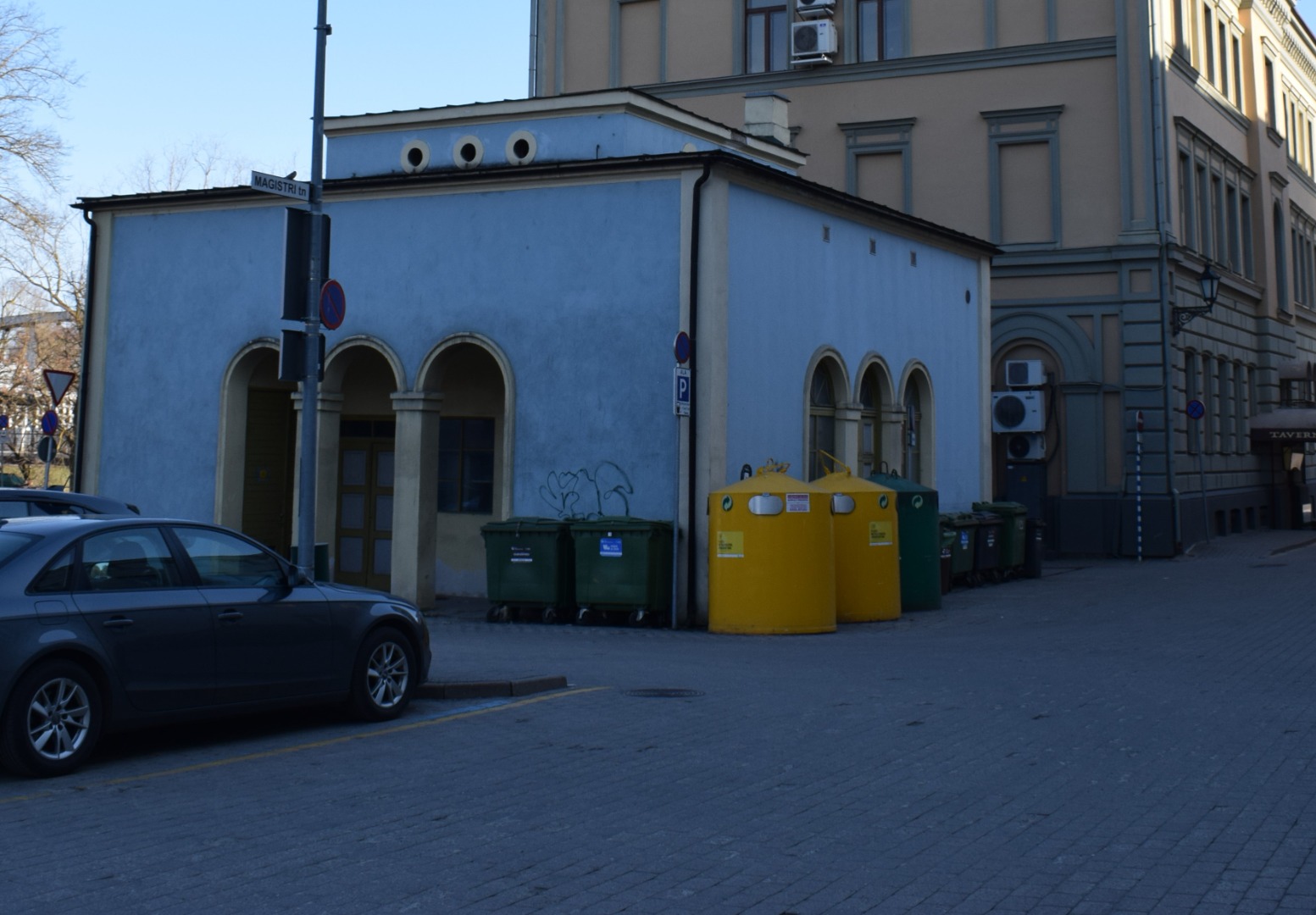 Petrol station in Tartu in 1938. rephoto