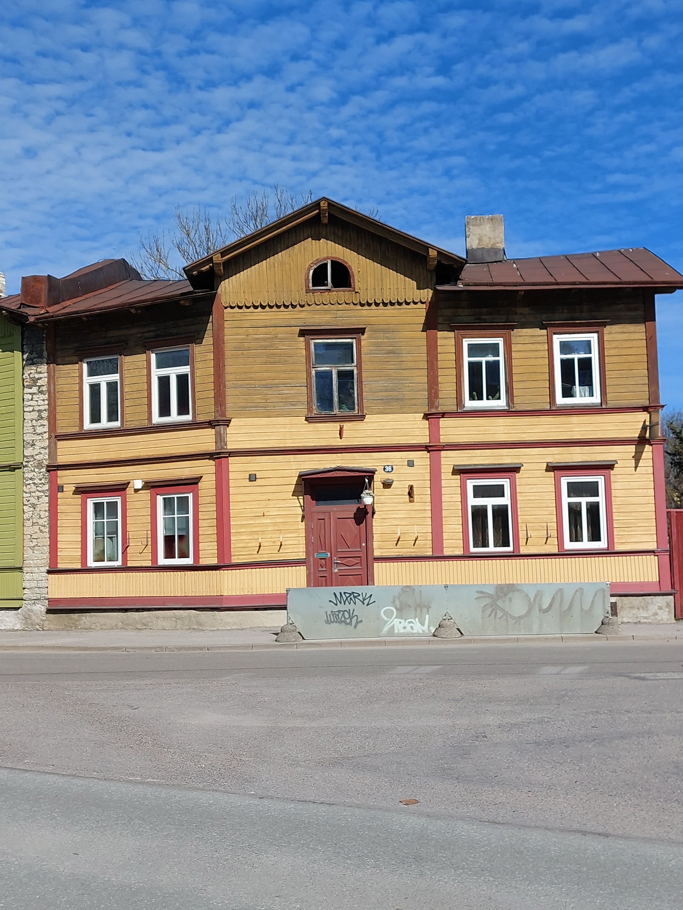 The house where Juhan Sütiste Harju county lived from 1938 to 1945 Tallinn Vabriku 36 rephoto