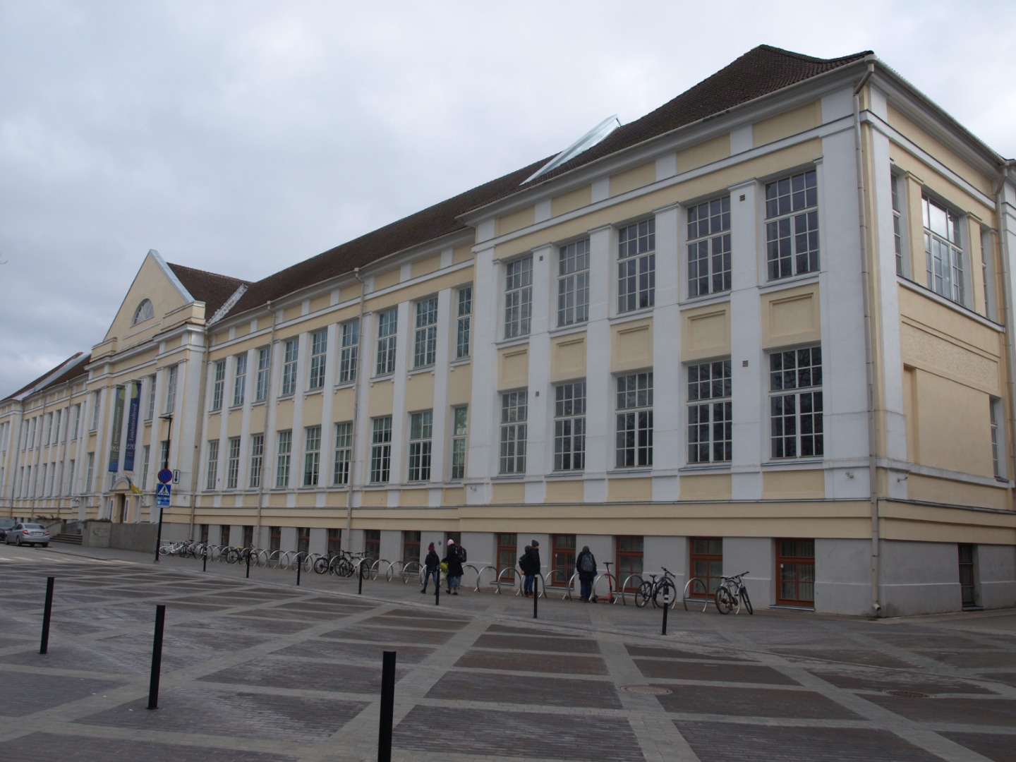 Tartu ülikooli loodusteaduste õppehoone, hilisem zooloogiamuuseum. Vaade hoonele. Arhitekt Otto Hoffmann rephoto