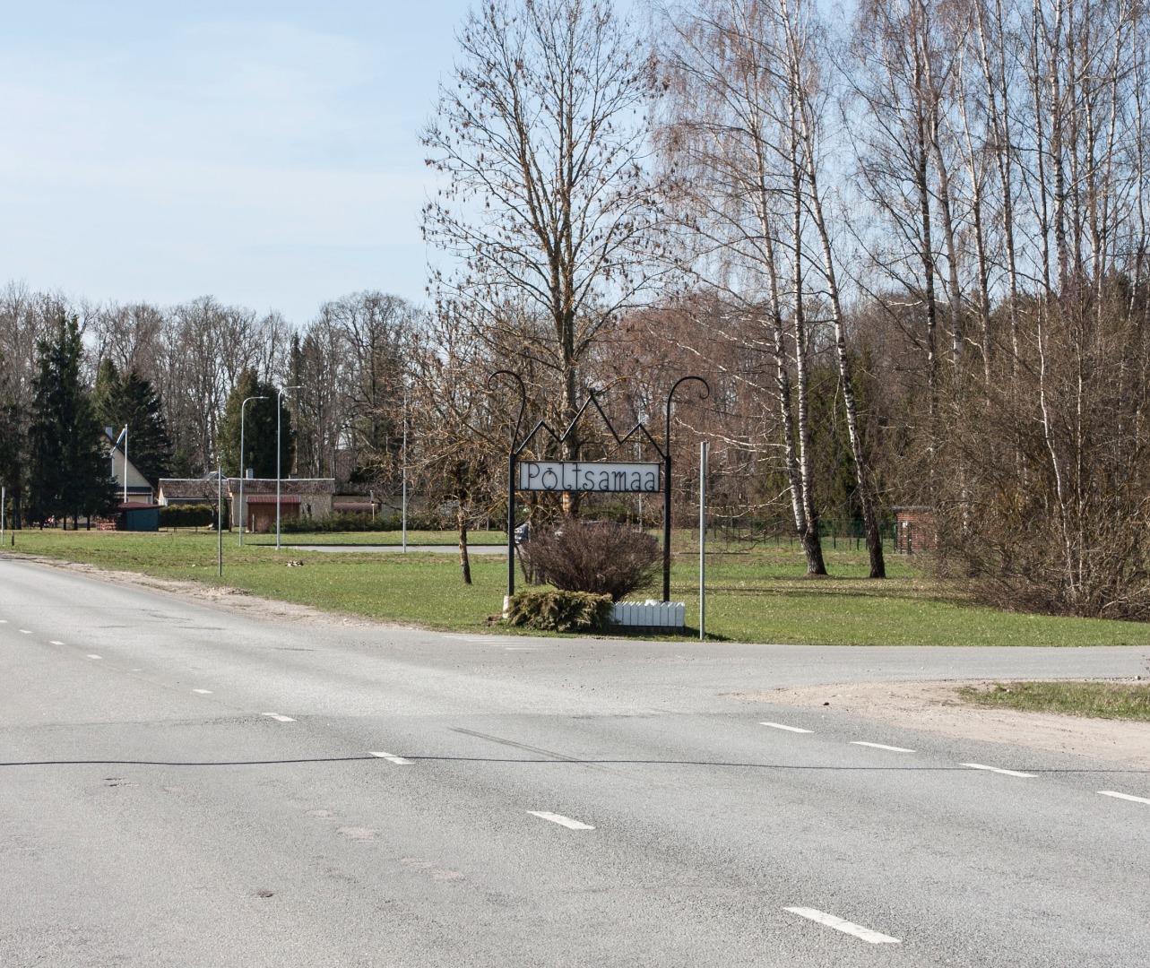 Põltsamaa linna silt rephoto