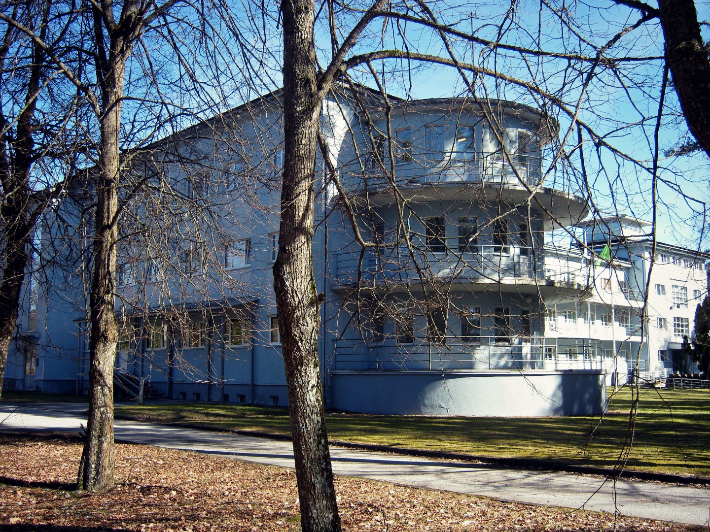 Uus Kose Sanatooriumi hoone ja tuberkuloosi haigla rephoto