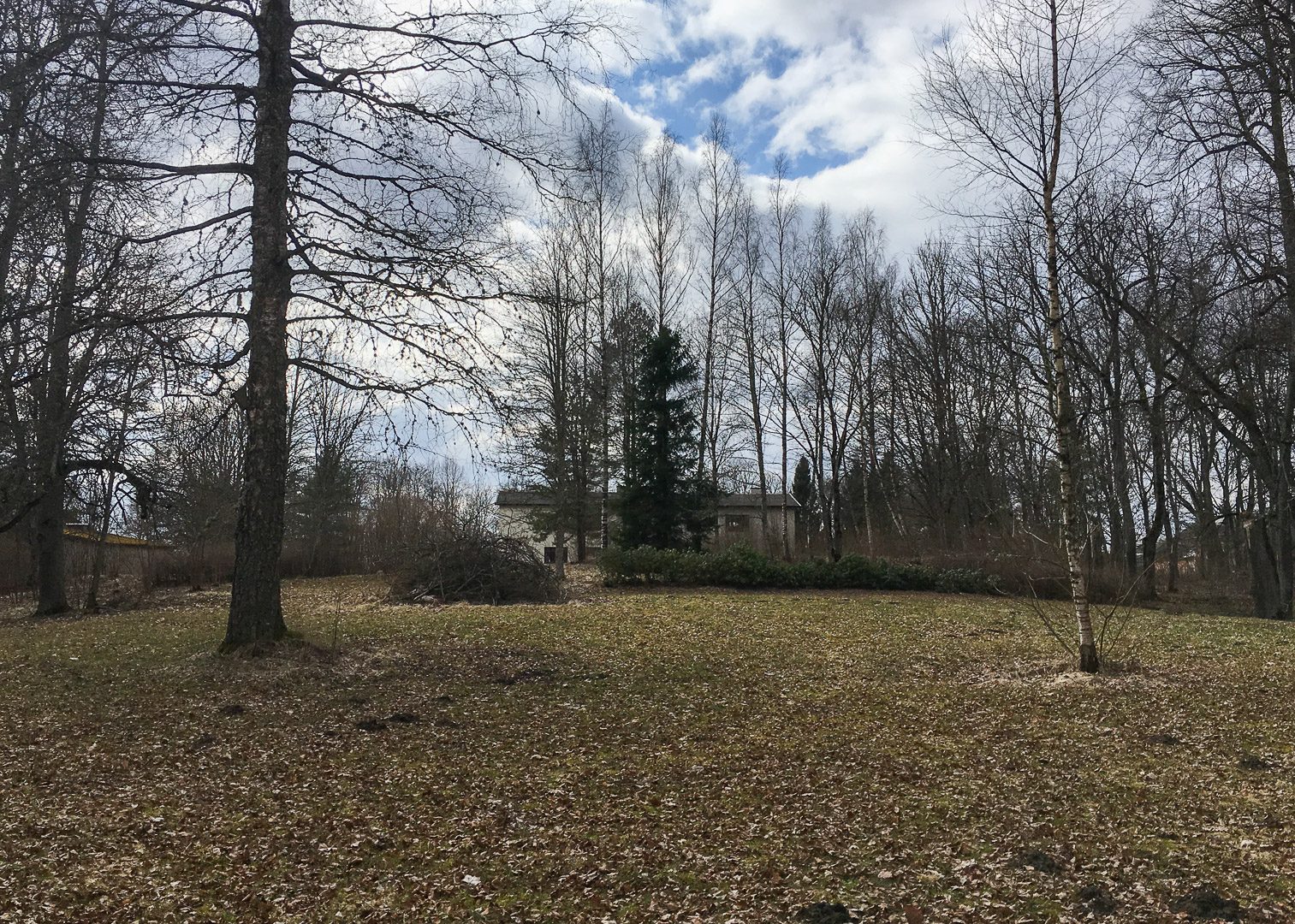 Valtu Manor (Waldau), gentleman garden by 1900. Rapla khk rephoto