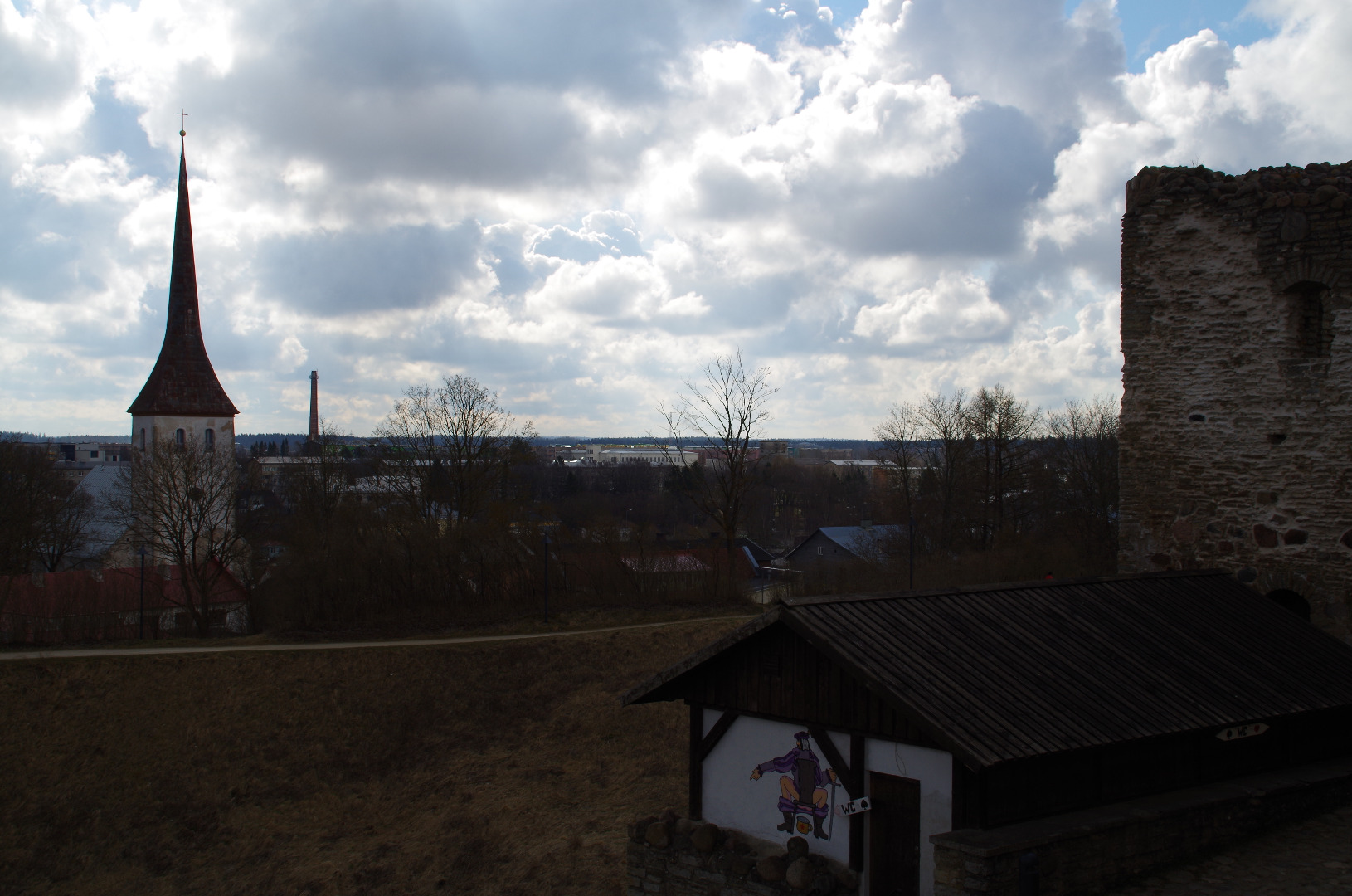 Rakvere, view of the city rephoto