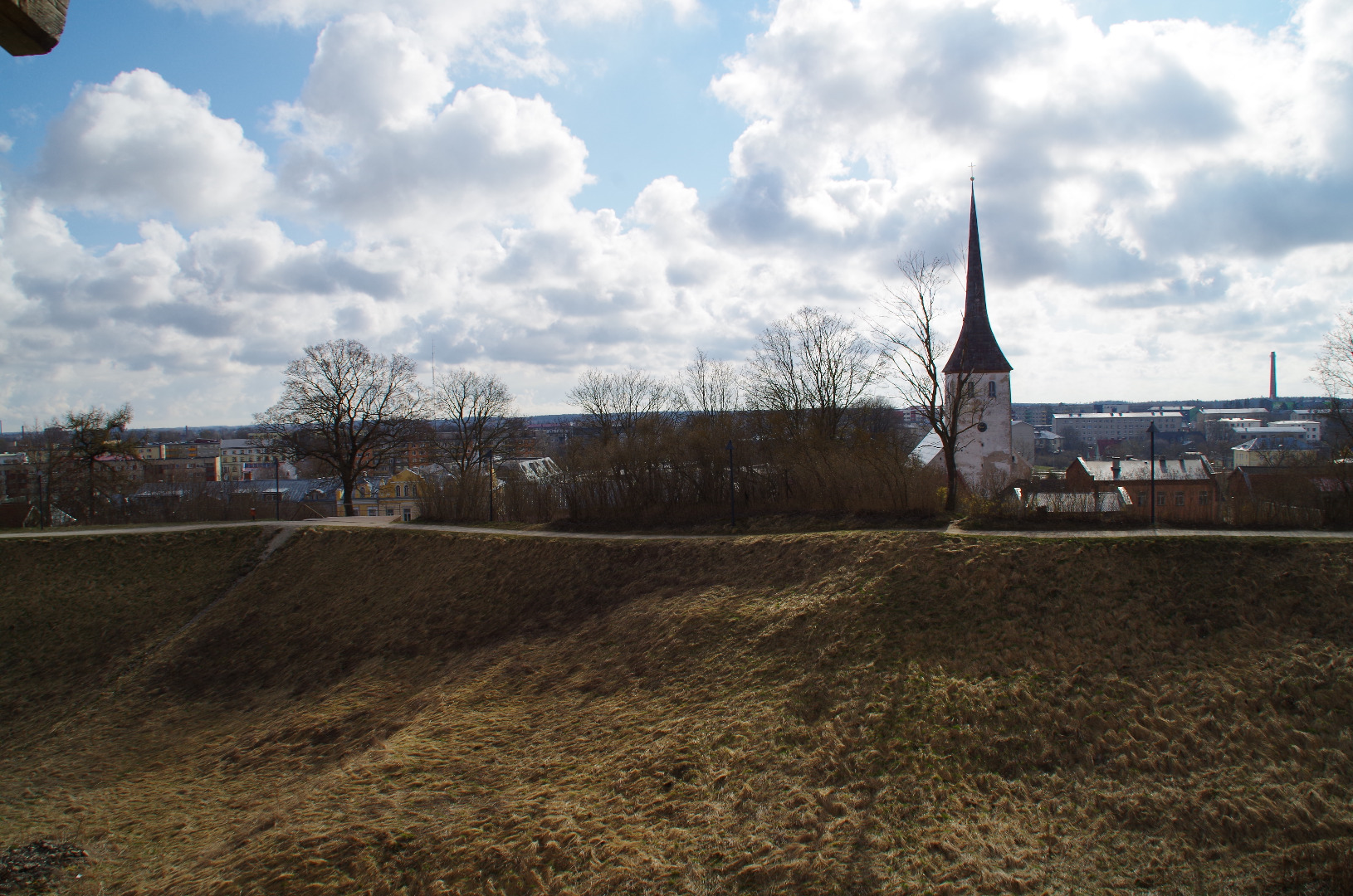 View of Rakvere and Rakvere Trinity Church rephoto