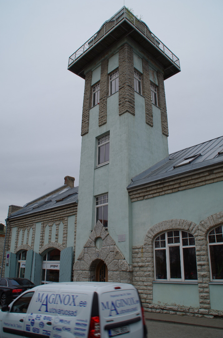 Tselluloosivabriku tuletõrjehoone. Arhitekt Jacques Rosenbaum rephoto