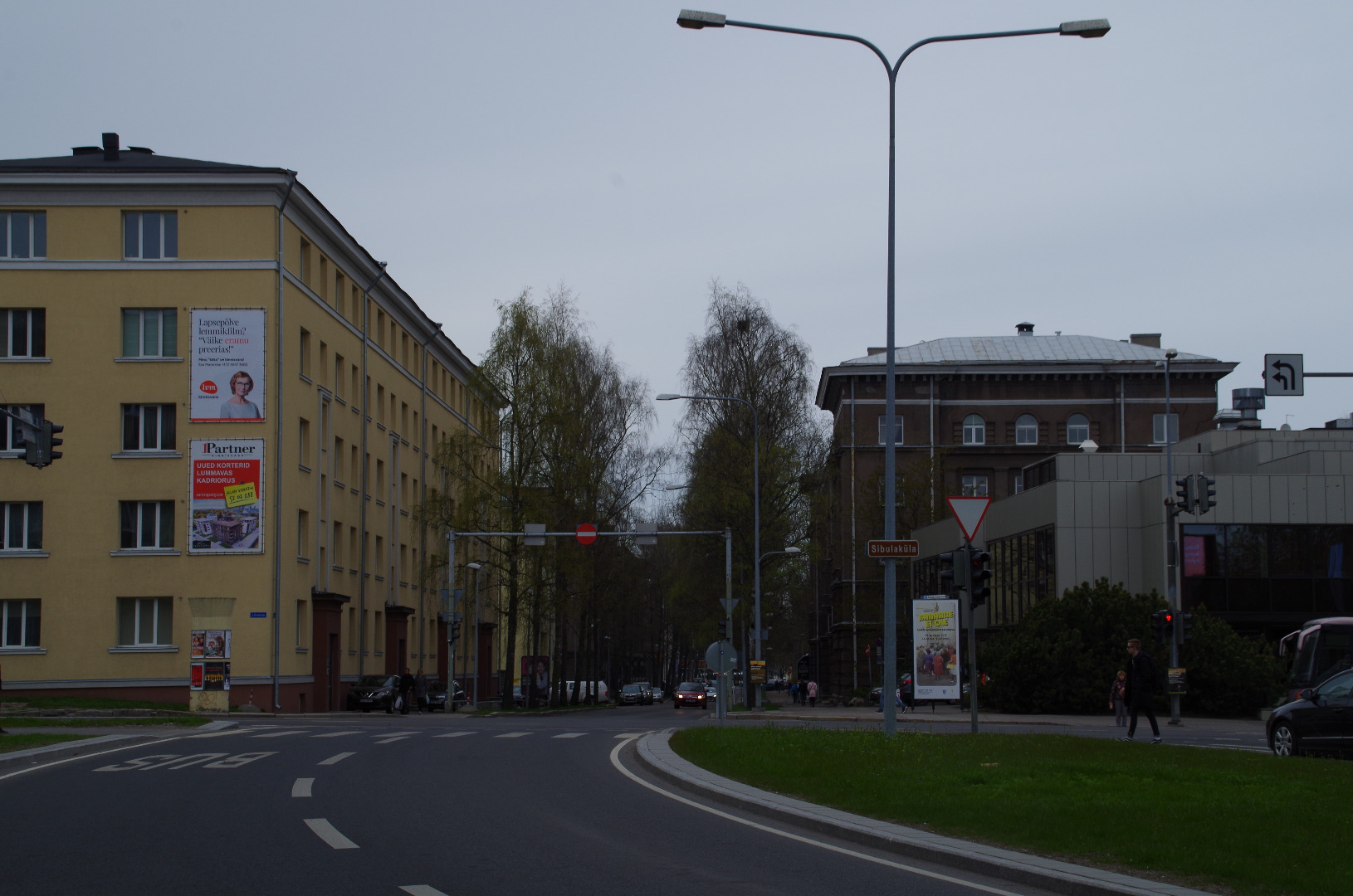 View from Liivalaia Street to Lembitu Street in Tallinn rephoto