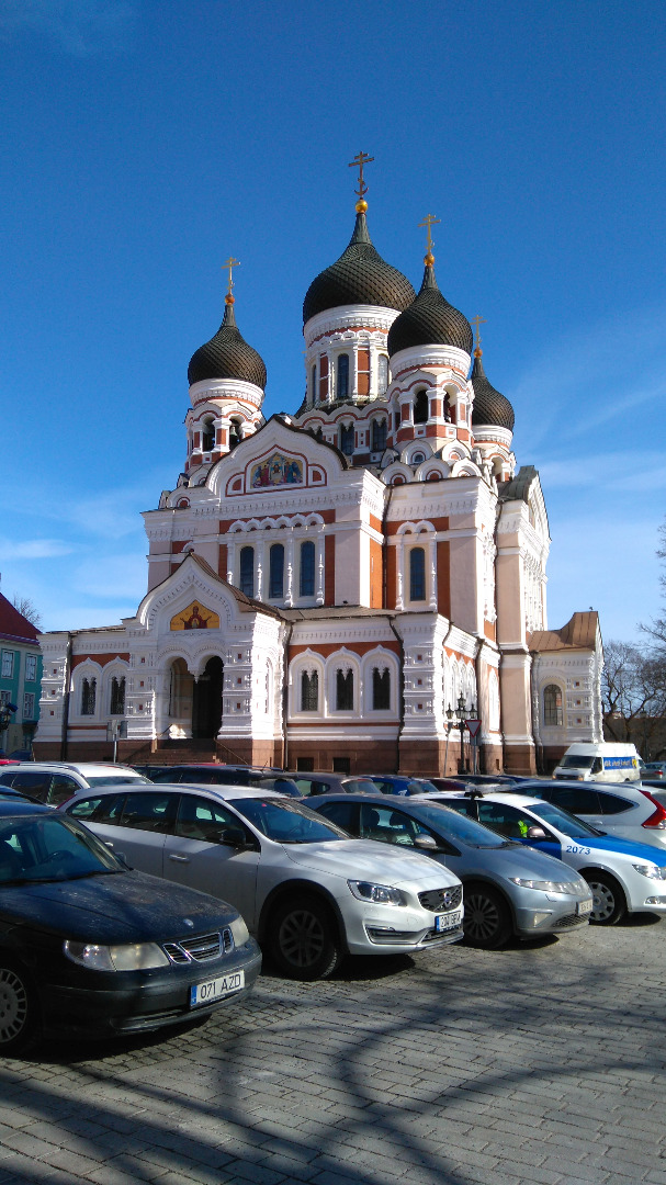 Tallinn Orthodox Aleksander Nevski Cathedral (1894-1900, arh. M. Preobraženski). rephoto