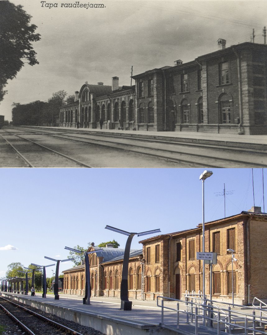 Kill Railway Station rephoto