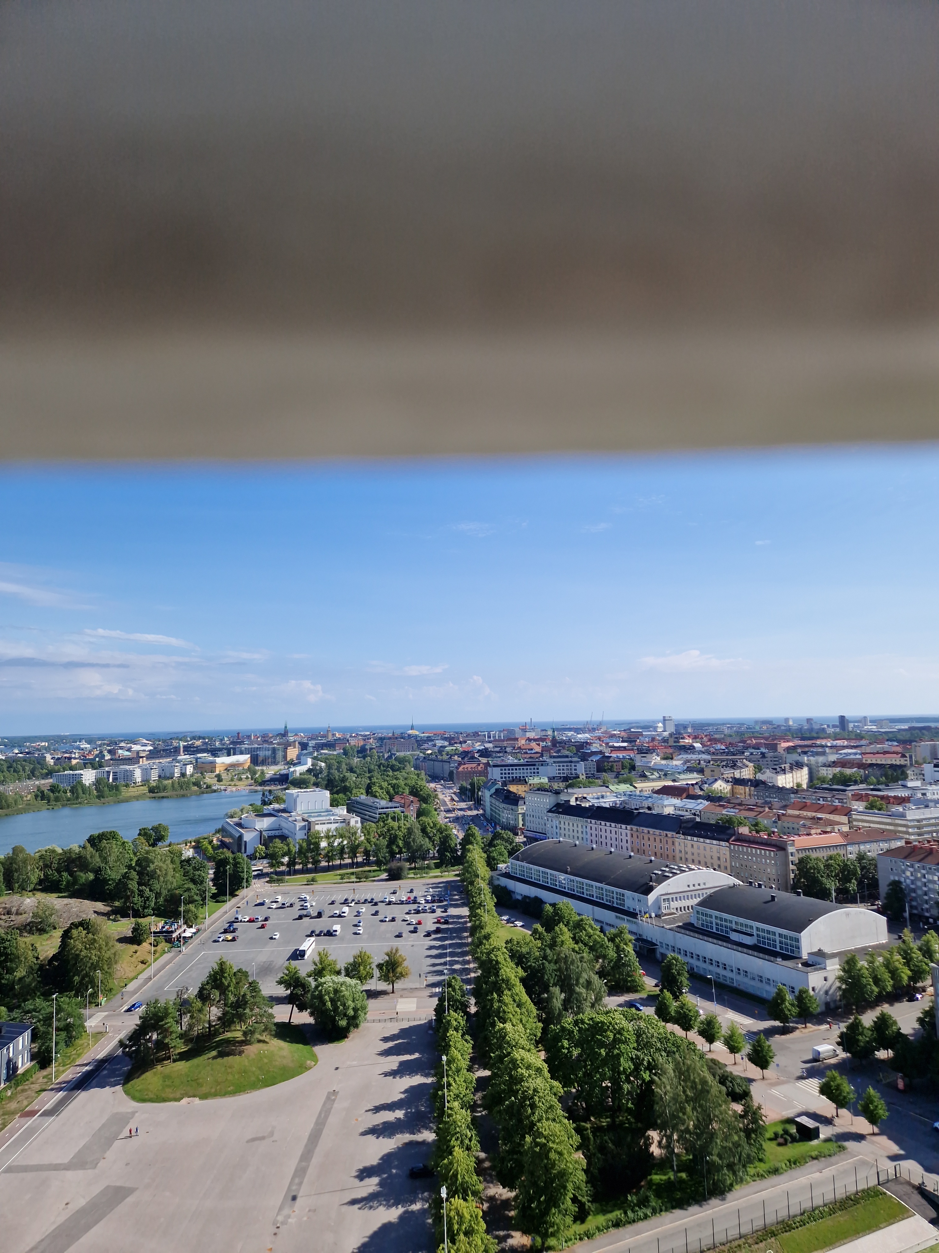 Näkymä Olympiastadionin tornista.; Etelään. rephoto