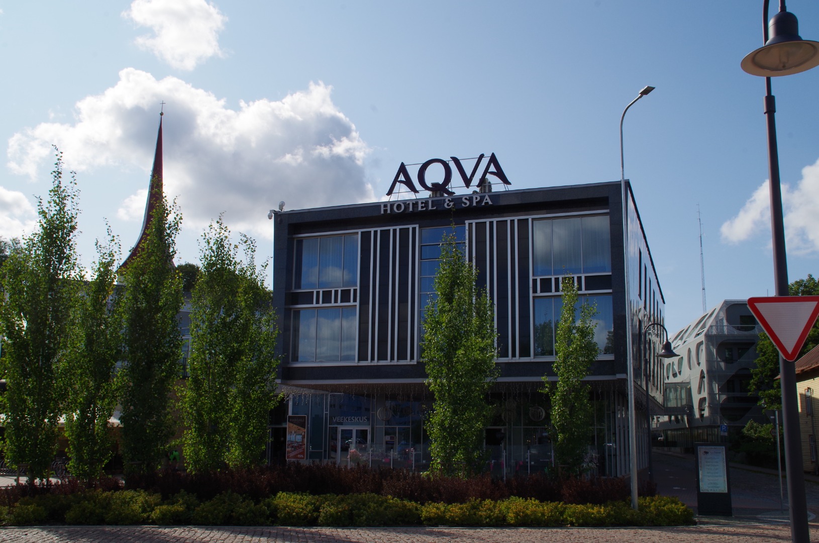 Aqva Hotel & Spa hoone - Aqva Hotel &amp; Spa building at Parkali str 4 in Rakvere rephoto