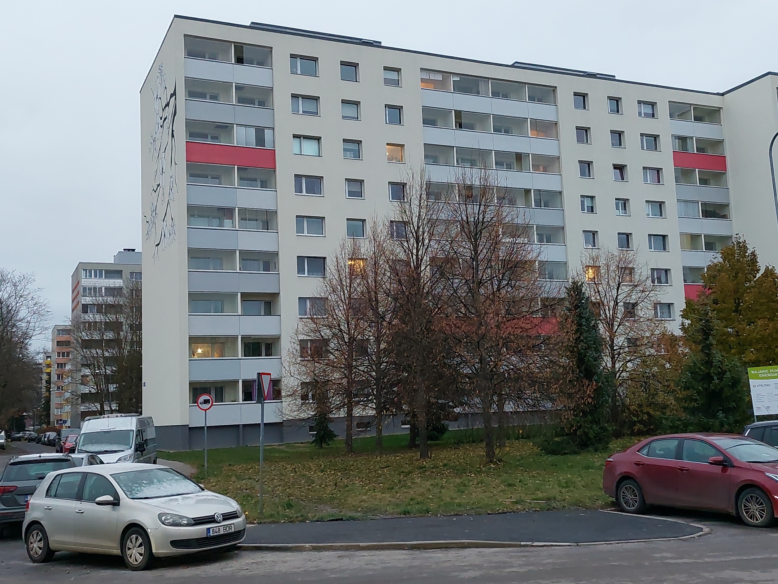 Lilleküla, view of panel rooms rephoto