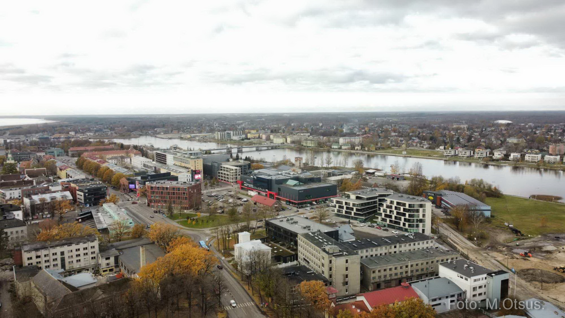 Foto. Pärnu linnulennult. rephoto