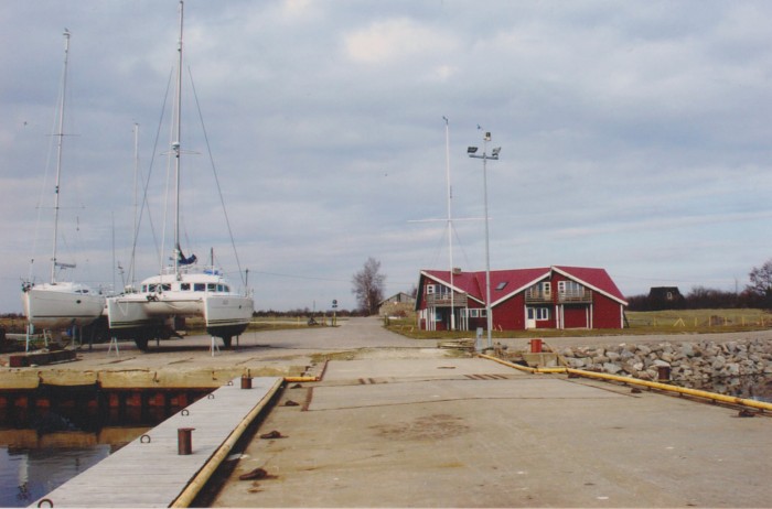 Foto. Vaade Orjaku sadamale mere - Ajapaik