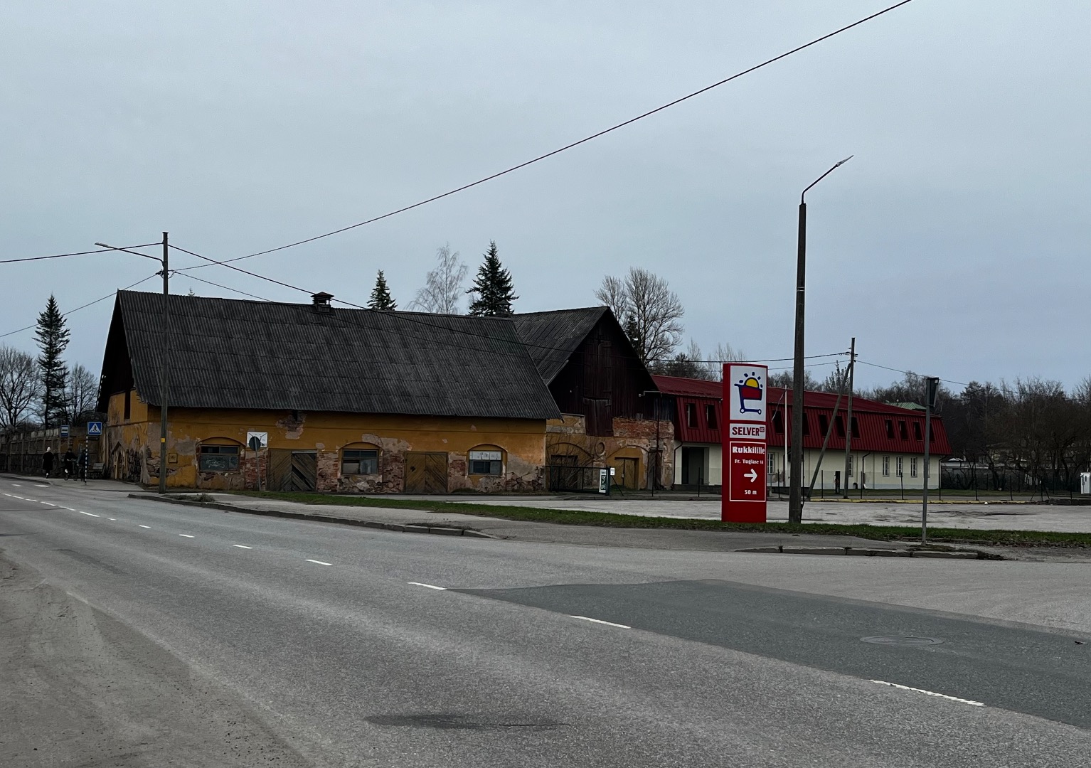 Tähtvere mõis. Vaade lautadele 1977a. rephoto
