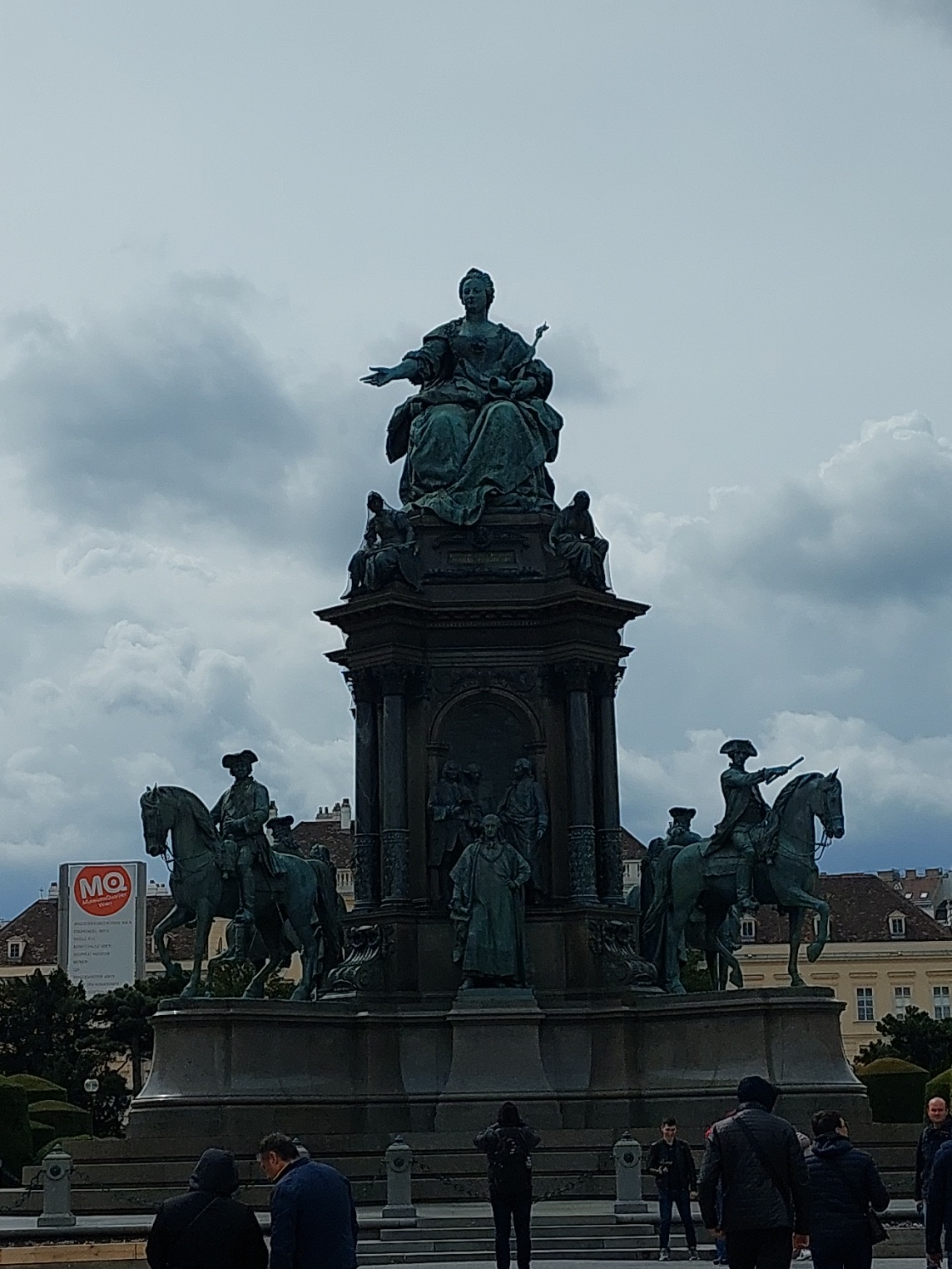 Vienna. Maria Theresia-Denkmal rephoto